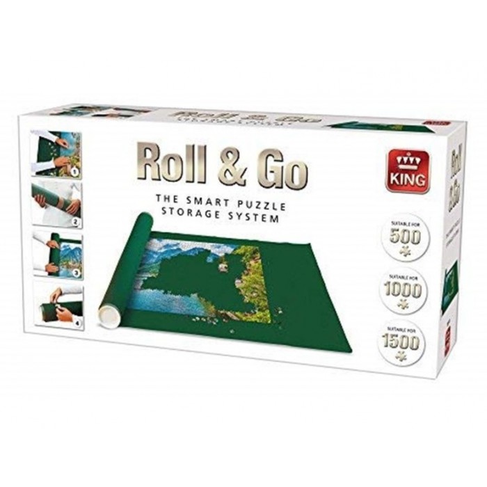King-Puzzle-05341 Roll & Go - Tapis de Puzzles 500 à 1500 Pièces